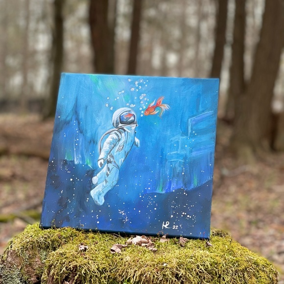 The work is based on the painting by Sirenko”Conversation of the Dumb"by Hana - Picture 9 of 11